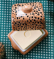 Leopard butter dish - anna+nina