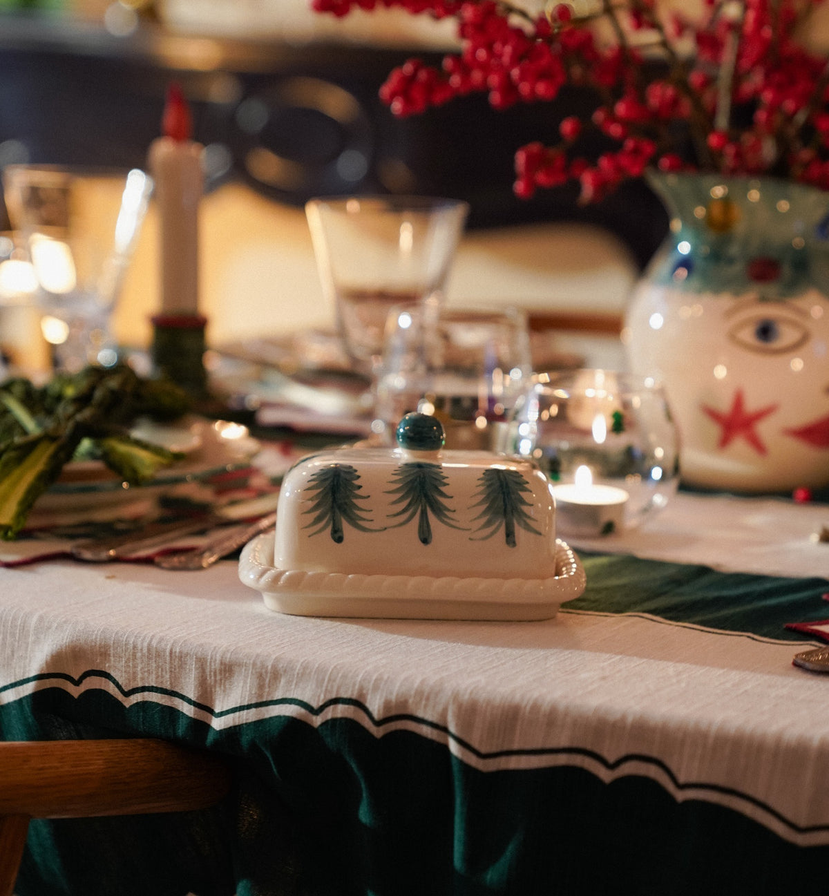 Christmas Forest Butter Dish - anna+nina