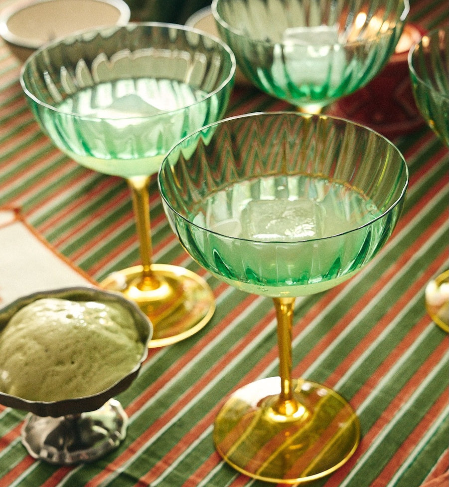 Jazzy Arancia Optic Champagne Glass Set of 2 - anna+nina