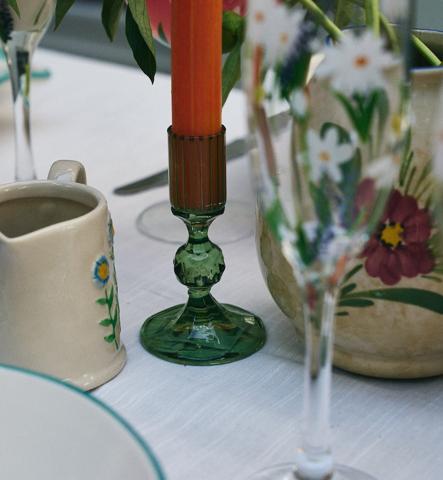 Sage Gemma Candle Holder -anna+ nina