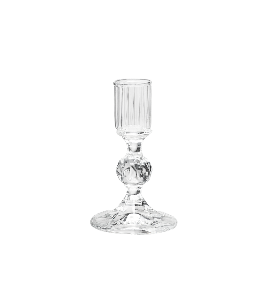 Clear Gemma Candle Holder -anna+ nina