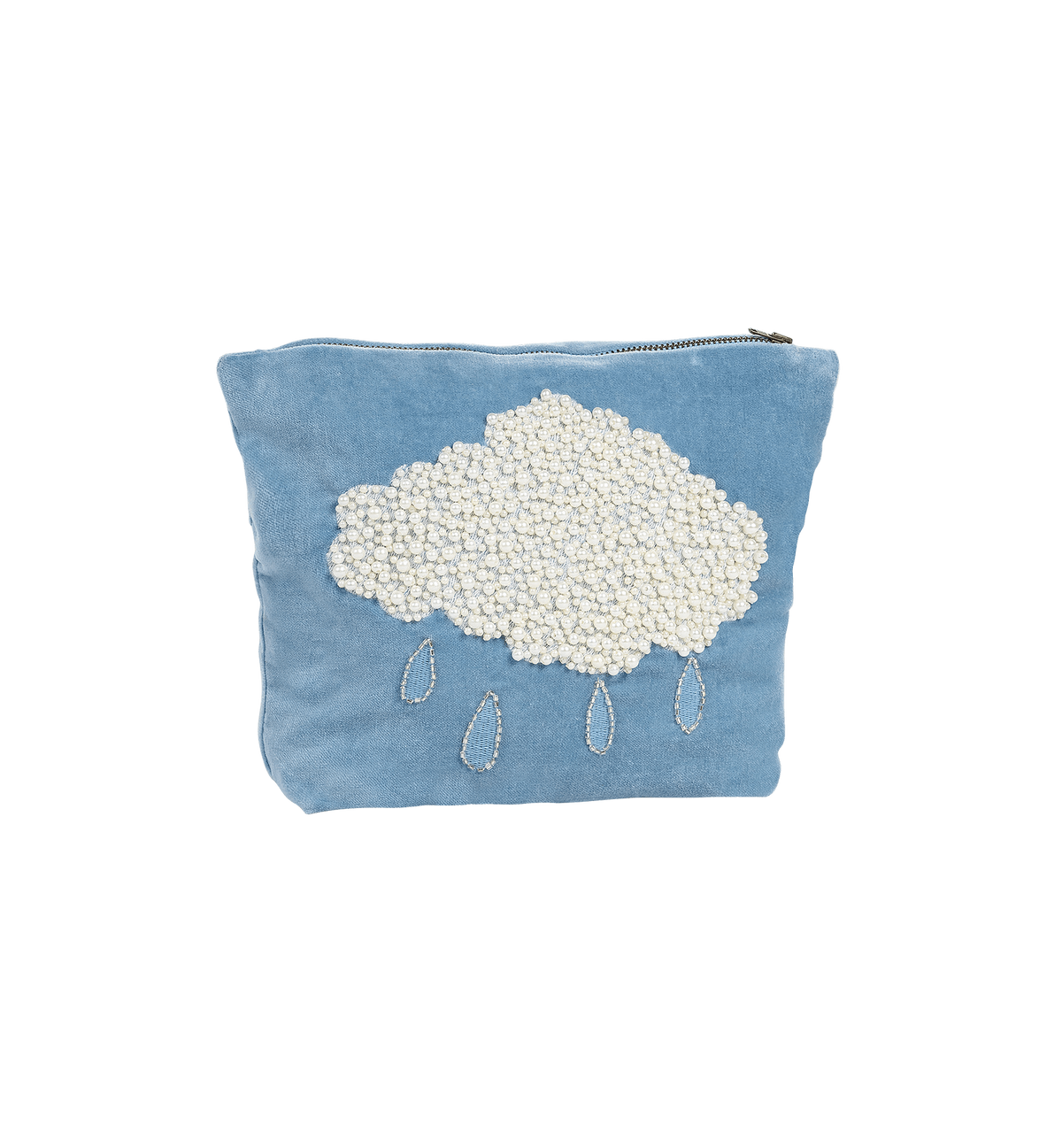 beaded pearly weather make-up bag - anna+nina