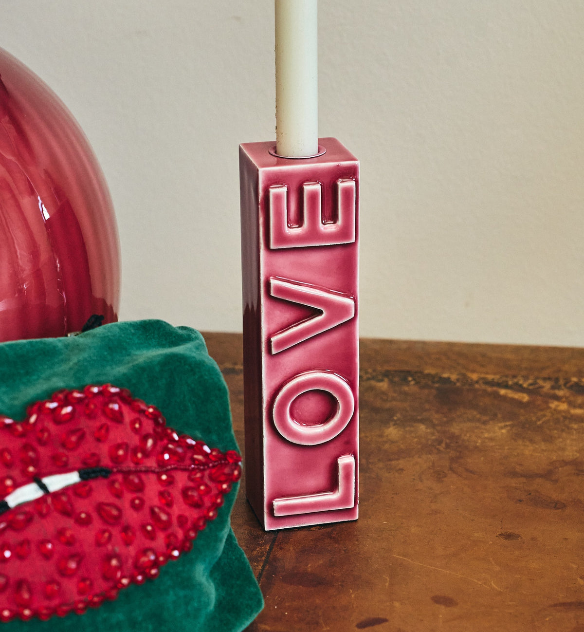 love blossom candle holder pink - anna+nina