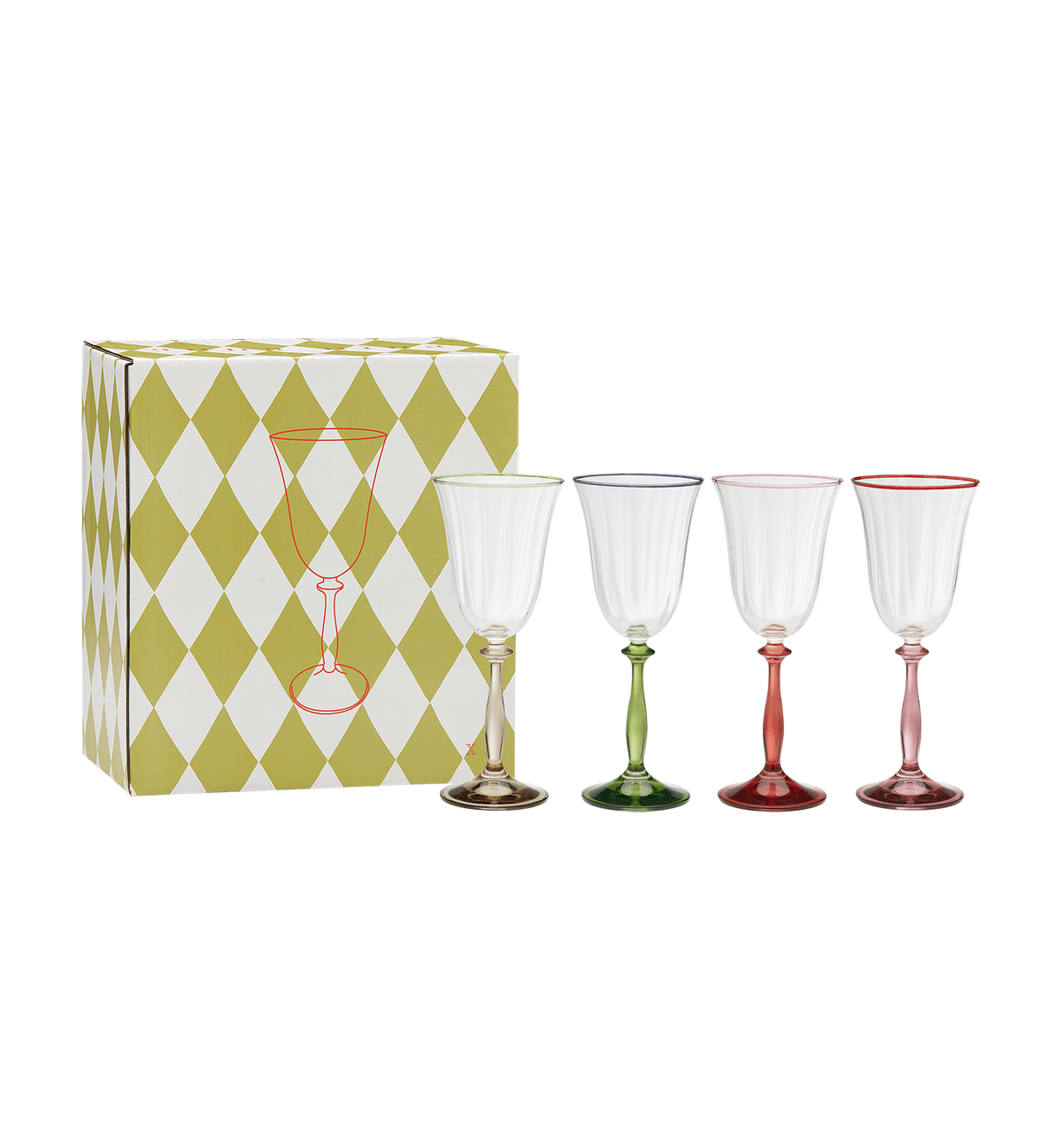 Toasts & tales optic wine glass set of 4 - anna+nina
