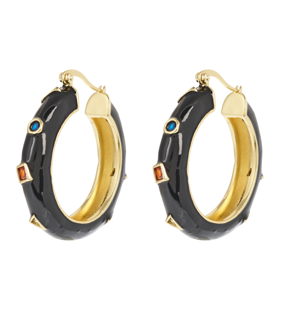 Retro Prism Hoop oorbellen - Anna+Nina