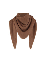 Super soft merino triangle scarf caramel - catwalk junkie