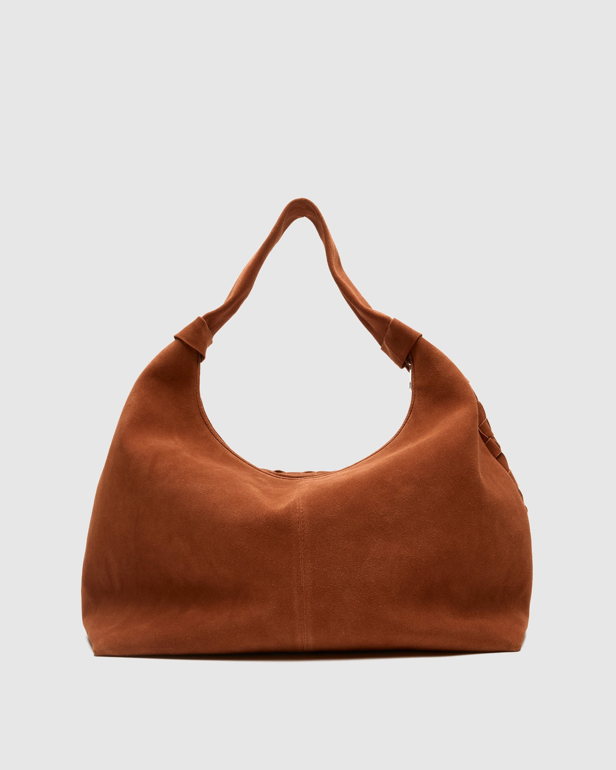 Maxi Dandy Braided Suede - Redwood - nunoo bags
