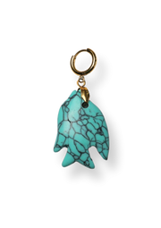 blue fish pendant - bonnie studios