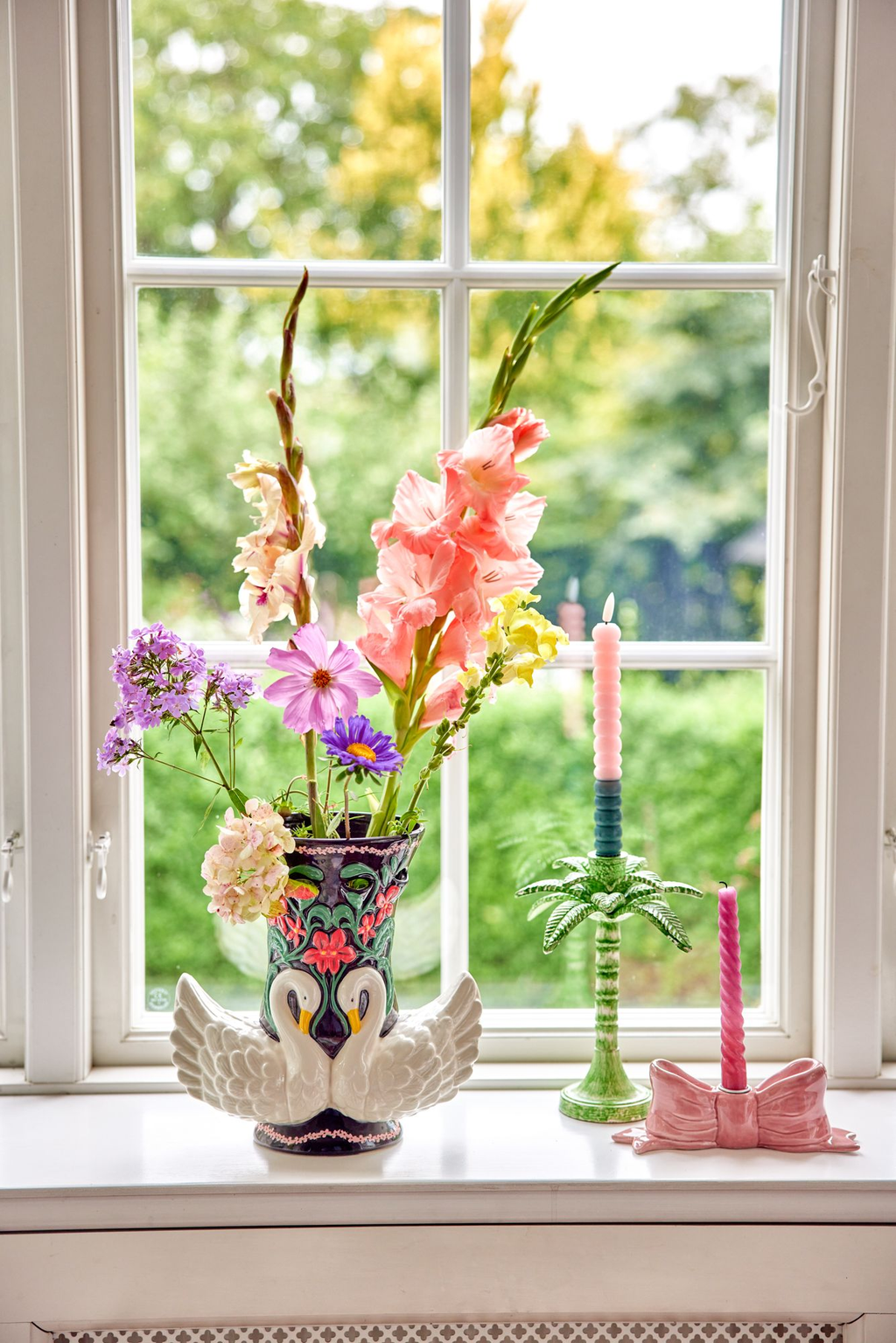 keramiek kaarsenhouder strik (bow) - rice | Jil Conceptstore