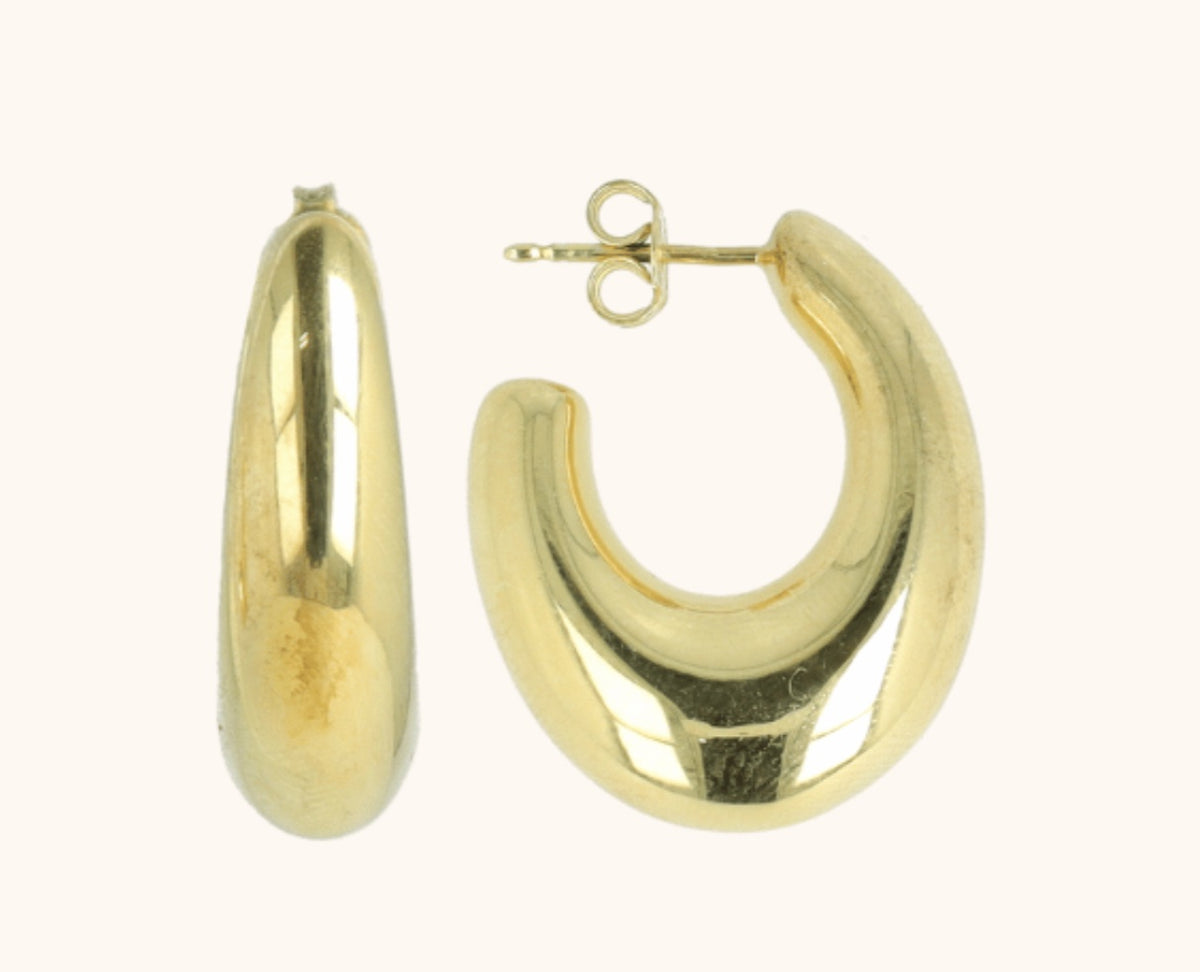 CL oorbellen oval creole deluxe XS -g - lott