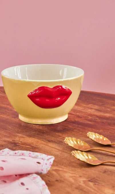 keramiek bowl geel lips - rice | Jil Conceptstore