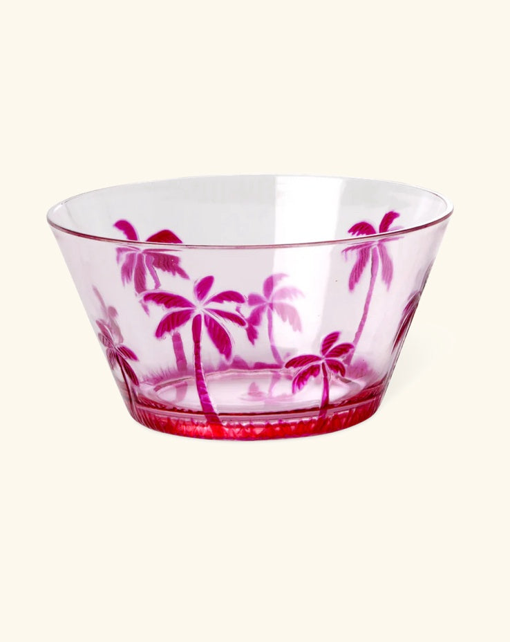 bowl roze palmboom - Acryl bowl pink - rice | jil conceptstore
