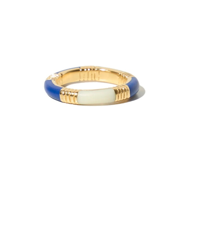 Ivy ring blue/off white Mimi et toi