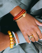 Tommy gold orange bracelet - Bonnie studio’s