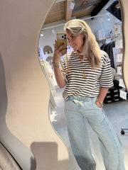 Loose fit striped T-shirt - Rocky Road  - Catwalk junkie
