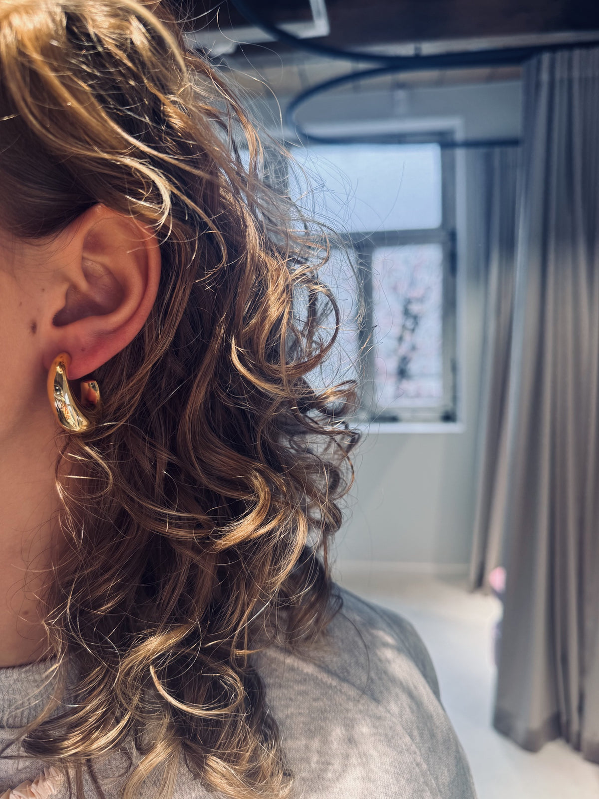 CL oorbellen oval creole deluxe XS -g - lott