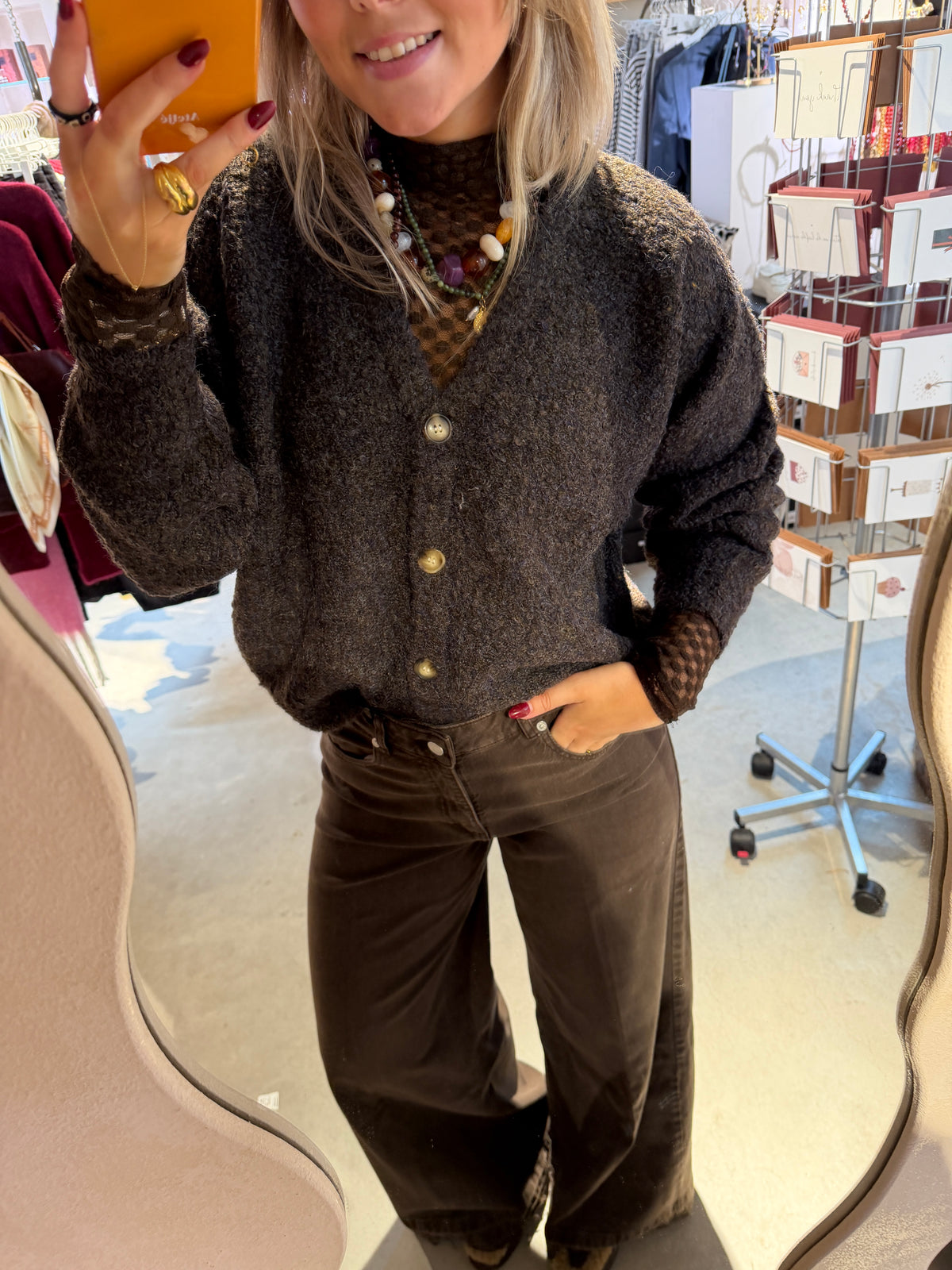 Juline knitted cardigan delicisio - another label