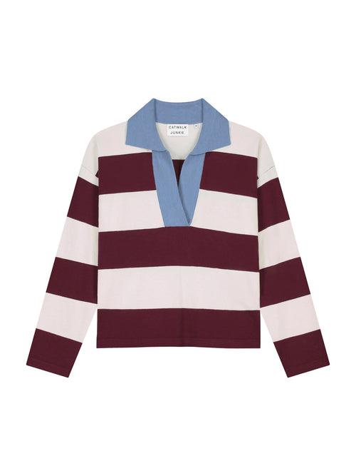 Jil_conceptstore_lemmer_polo_v_neck_merlot_catwalk_junkie