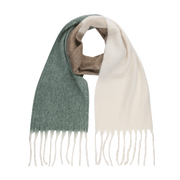 Thalia block scarf duck green scarf - another label
