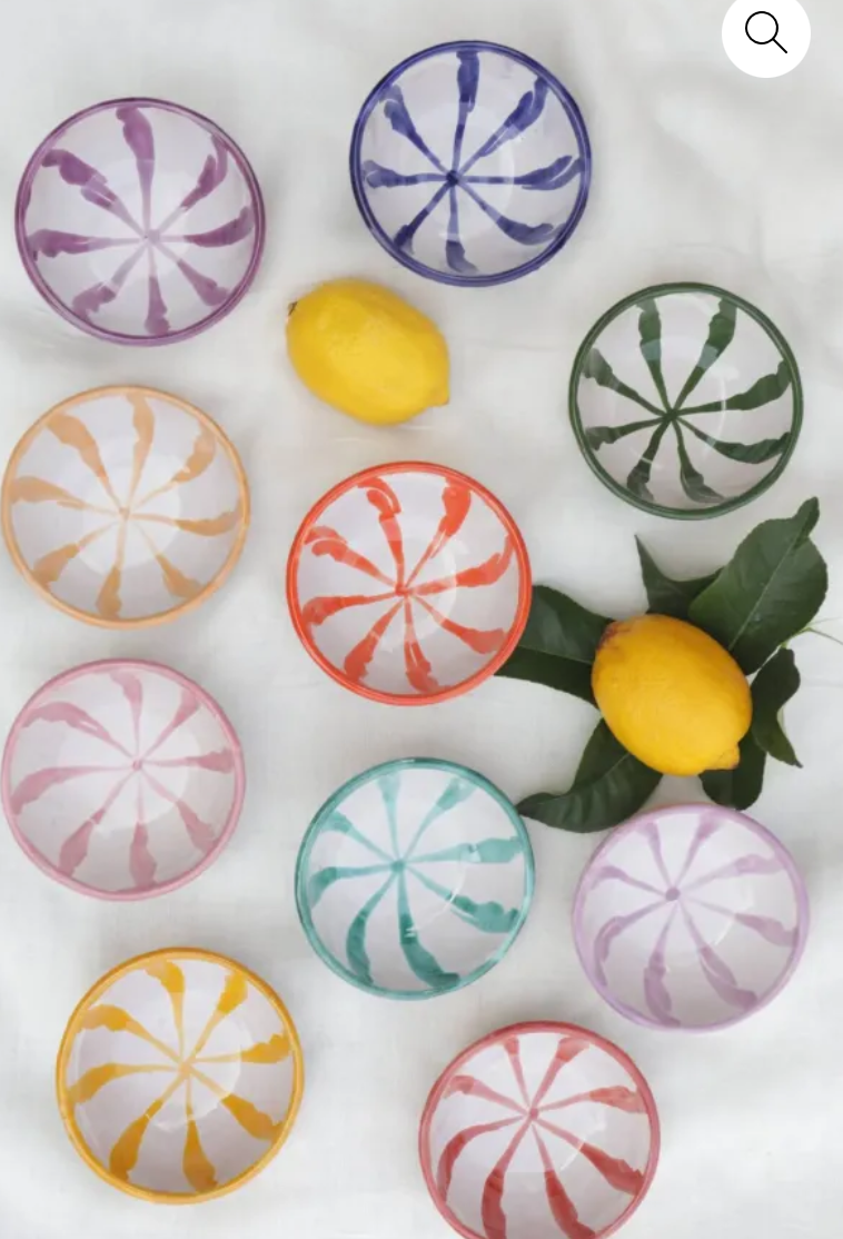 Tapas schaaltje streep - Meerdere kleuren -  Lenta living