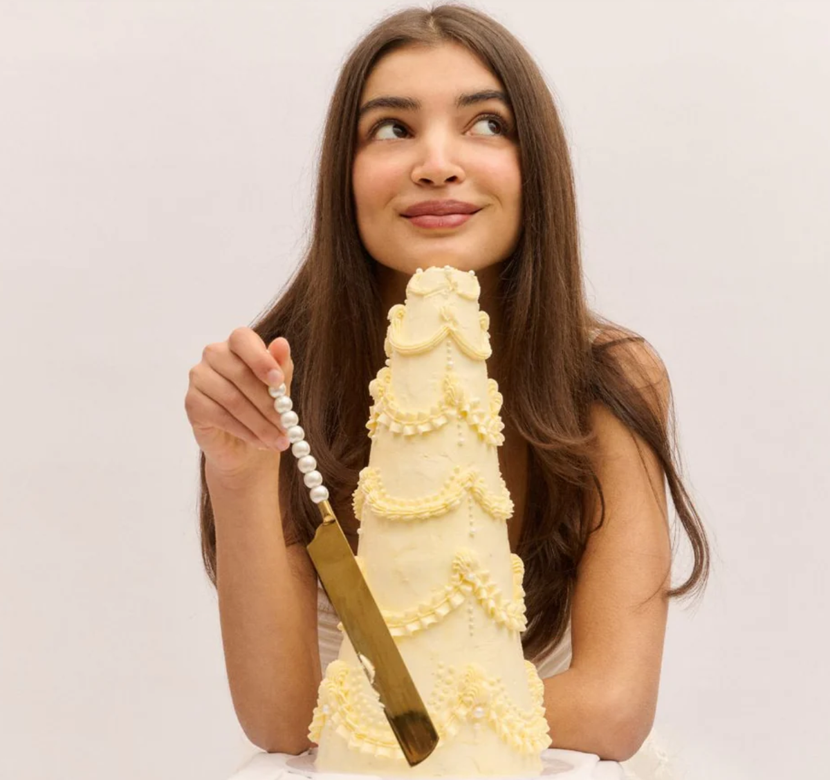 Pearl Cake Knife - lepelclub | Jil conceptstore