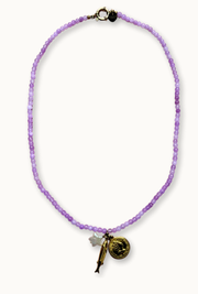 Lila trio Ketting - bonnie studios
