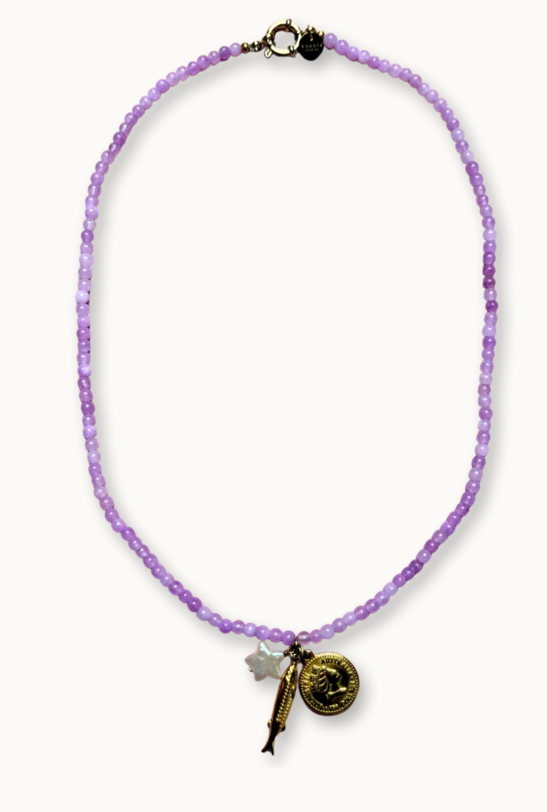 Lila trio Ketting - bonnie studios