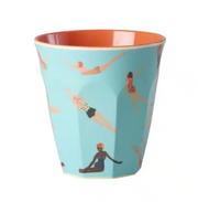 Medium Cup with Retro Swimster Print  - MELCU-RESW  rice | Jil Conceptstore
