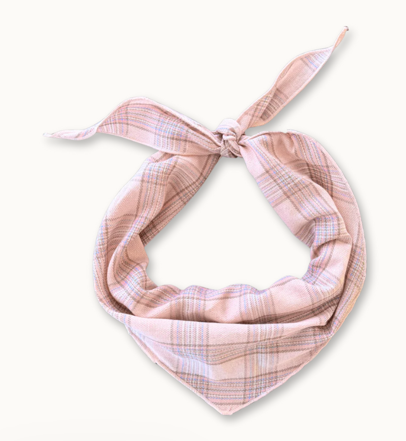 plaid sjaal pink - bonnie studios