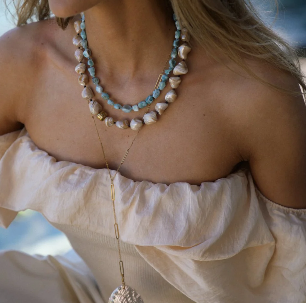 lagoon stone ketting - le veer
