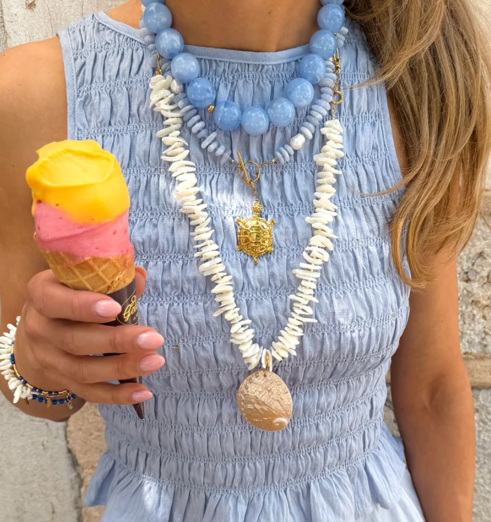 Nova Ketting - light blue - Le veer