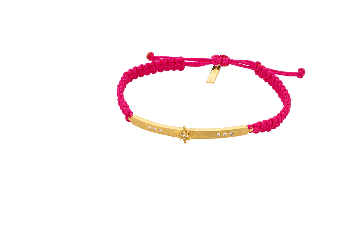 fuchsia Diwali link armband - mya bay