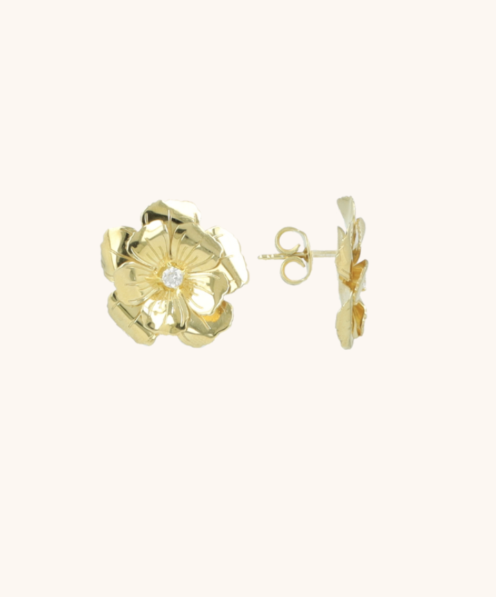 oorbellen flower S gold - Lott gioielli