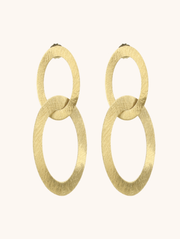 oorbel double oval L - Lott