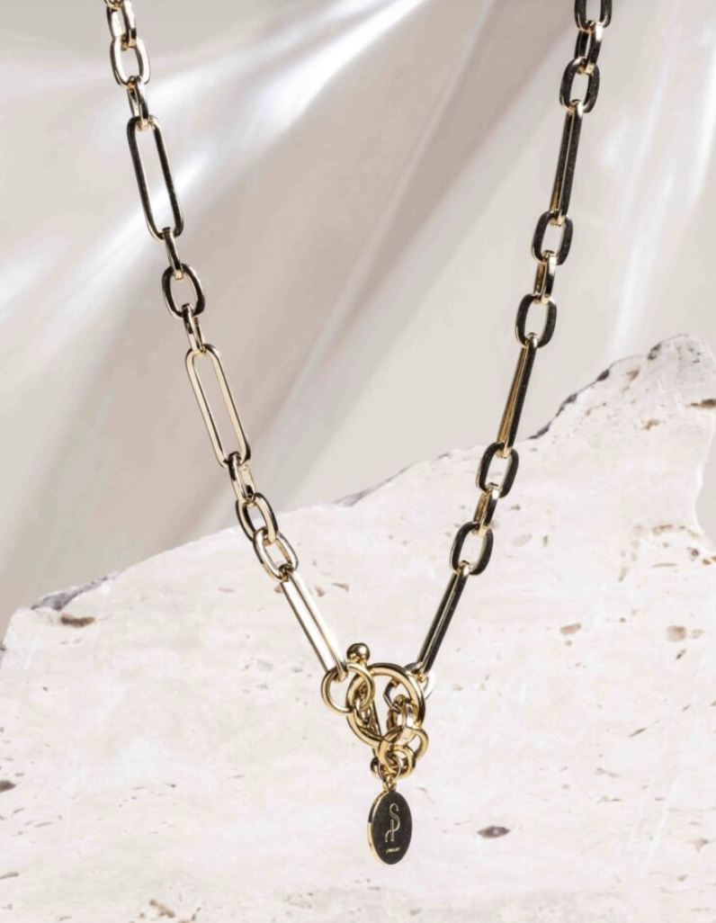 Aria chain gold necklace - souvenirs de pomme | jil Conceptstore