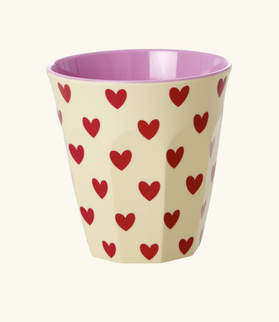 Medium cup darling hearts - rice MELCU-DAHE - Jil Conceptstore
