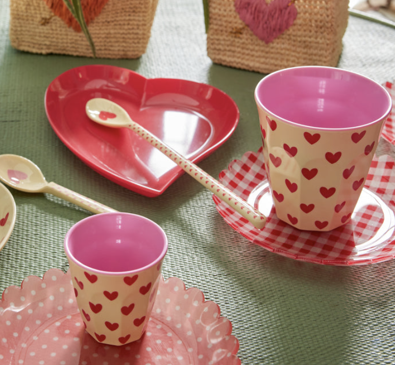 Medium cup darling hearts - rice MELCU-DAHE - Jil Conceptstore