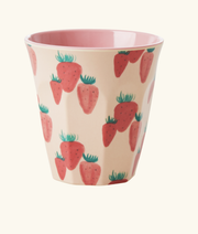 medium cup soft pink strawberry - MELCU-STRAWB - rice | Jil Conceptstore