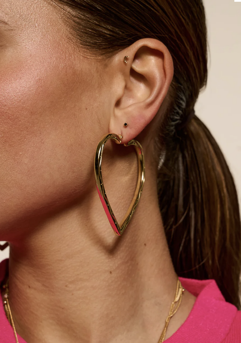 Funky love hoops oorbellen - anna+nina