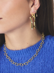 linked chunky stars necklace - anna+nina