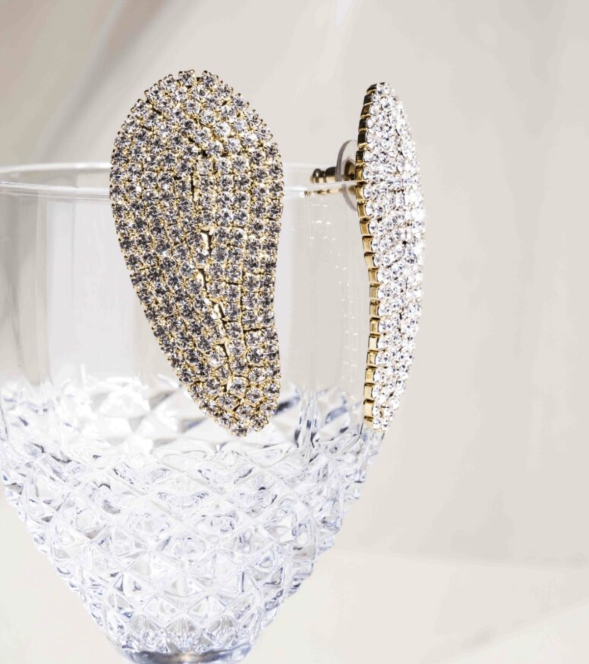 nova statement strass oorbellen - souvenirs de pomme | Jil Conceptstore