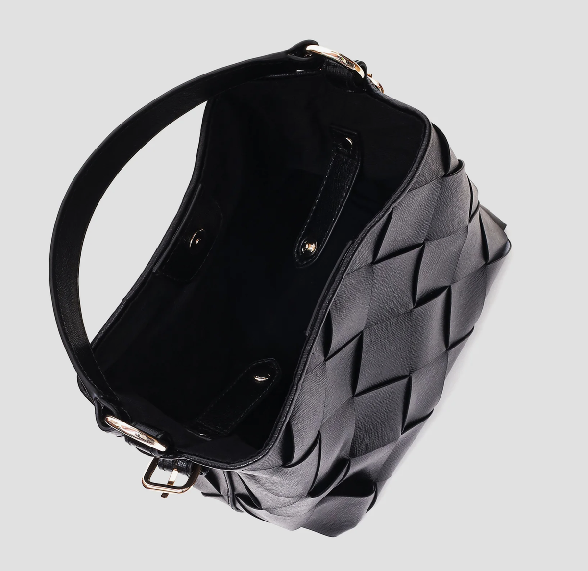 small chiara braided florence black - nunoo bags