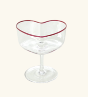 champagne glas in hart vorm rood - rice GLCOC-HEAR | Jil Conceptstore