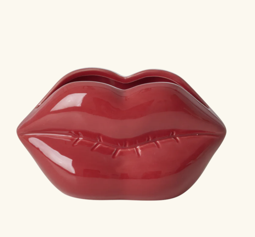 keramiek vaas lips rood - rice | Jil Conceptstore