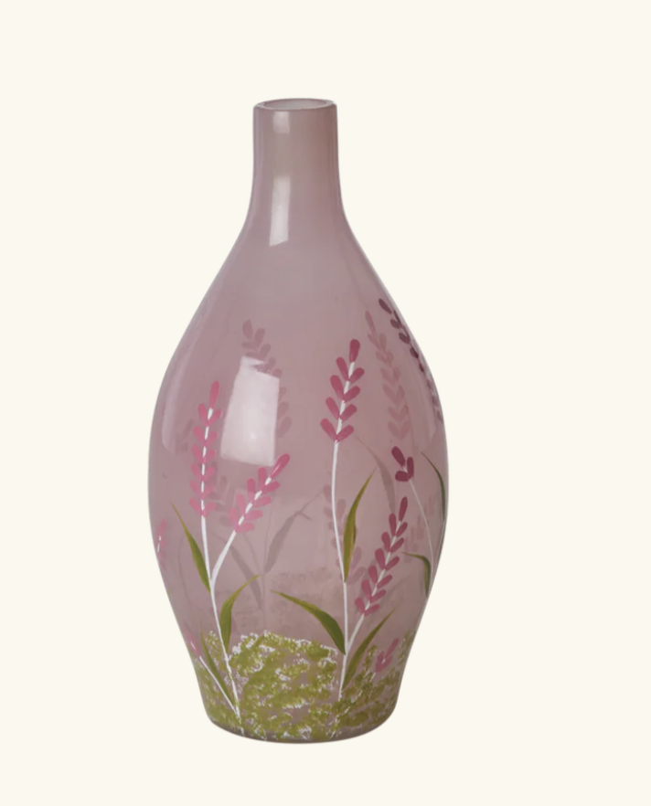 Glas vaas (groen of roze) - rice GLASS VASE | Jil Conceptstore