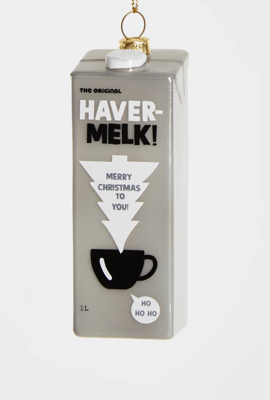 havermelk ornament - yup in de boom