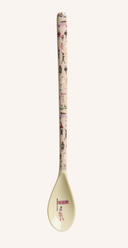 Tall spoon roze holiday print - rice