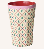 Tall cup with Diamond Christmas Tree - rice