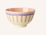 Small Bowl - Cream - Stripey Love Print - rice MELEW-SSTLO | Jil Conceptstore