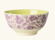 Medium Bowl - Purple - Flower Press Print MELBW-FLPR | Jil Conceptstore